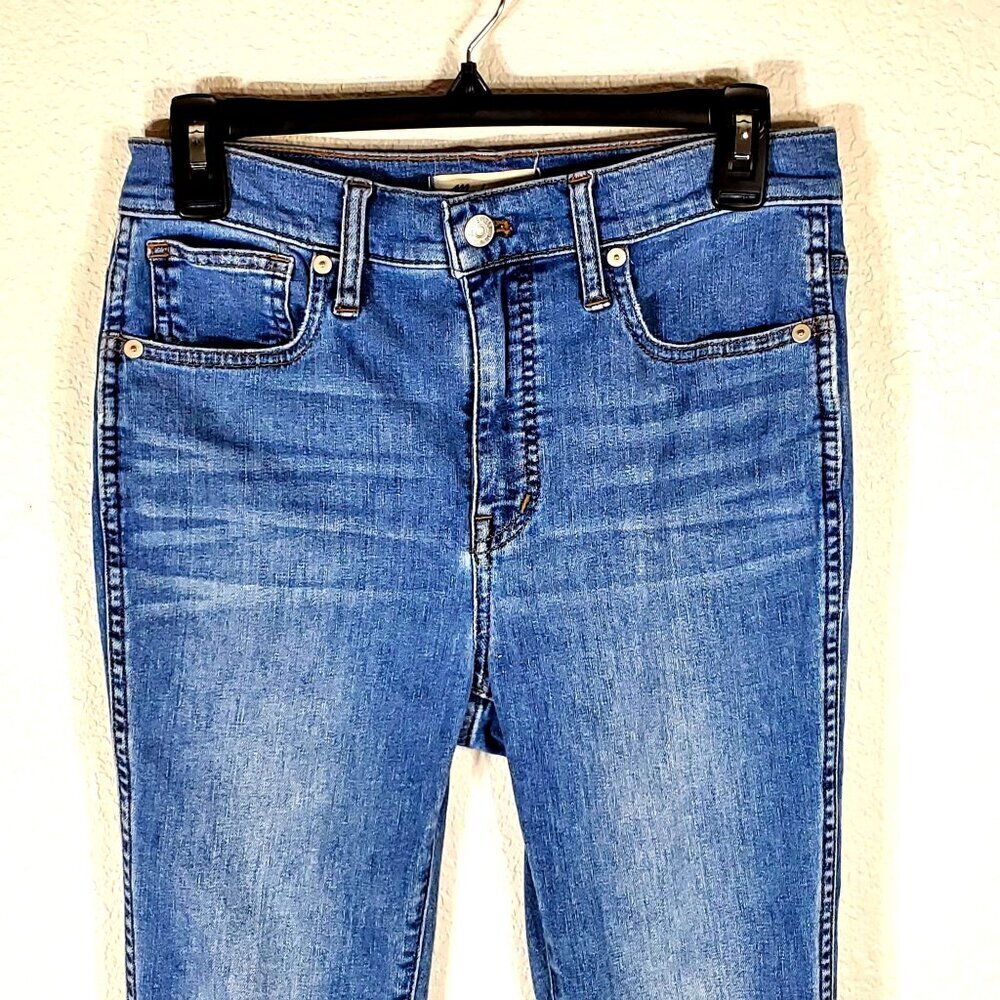 Madewell Blue Denim Skinny Crop Jeans Womens Size 26 High Rise 28x25 - Picture 12 of 14